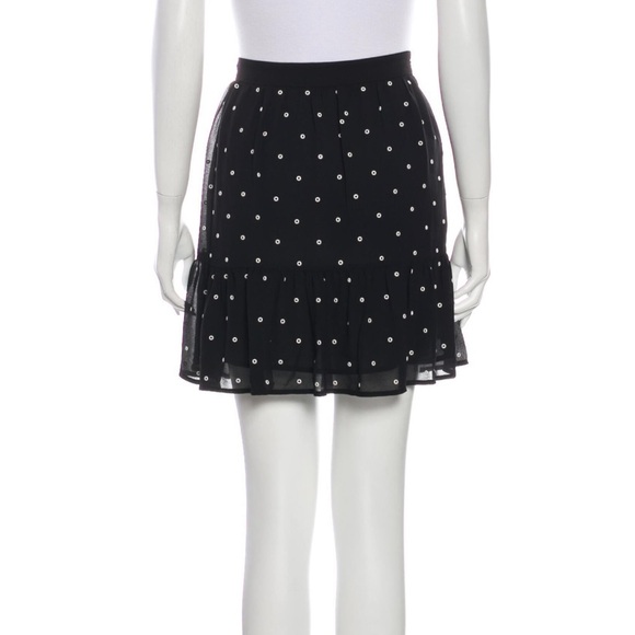 MICHAEL Michael Kors Black Polk Dot Mini Skirt M - Picture 4 of 6